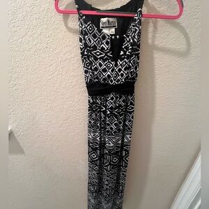 Sheri Martin Black and White Maxi Dress